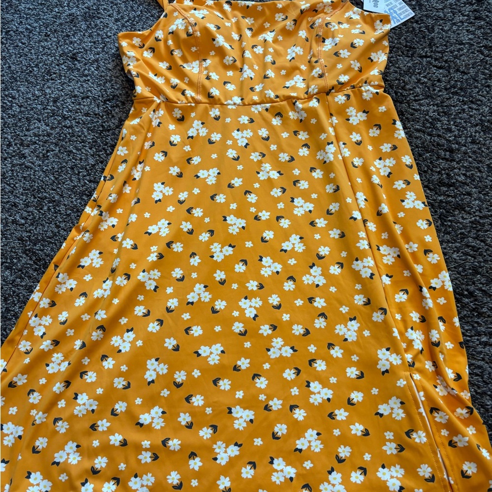 Floral Yellow Dress